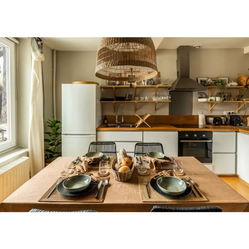 Ziczac - Rattan - Serviettring s/4 Beige