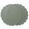 Ziczac - Scallopped - Dekkebrikke tekstil 2-pk Grønn
