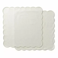 Ziczac - Scallopped - Tekstilserviett 2-pk Natur