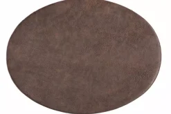 Ziczac - Troja - Dekkebrikke Oval Mørk Brun